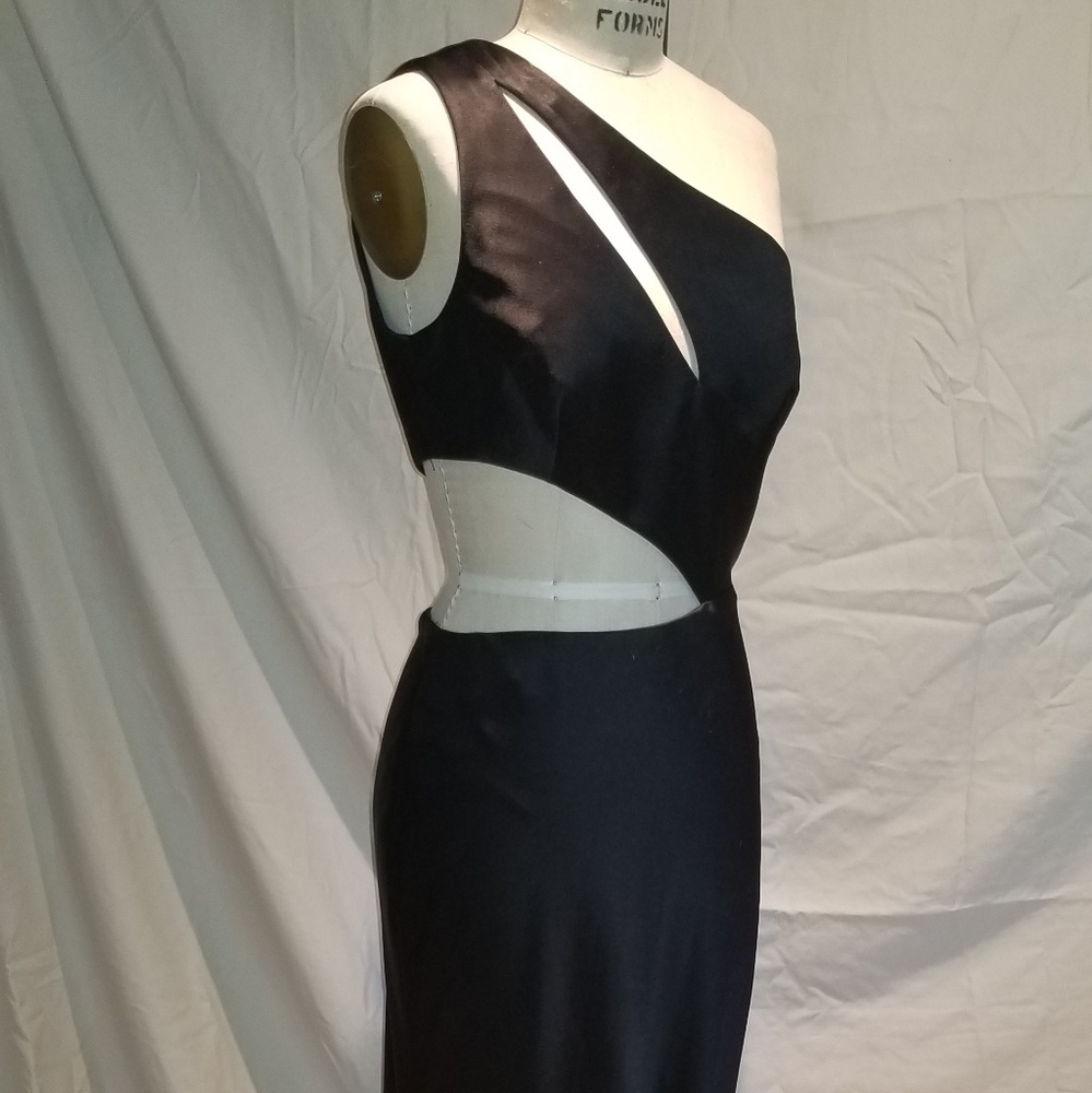 Black Asymmetrical Gown